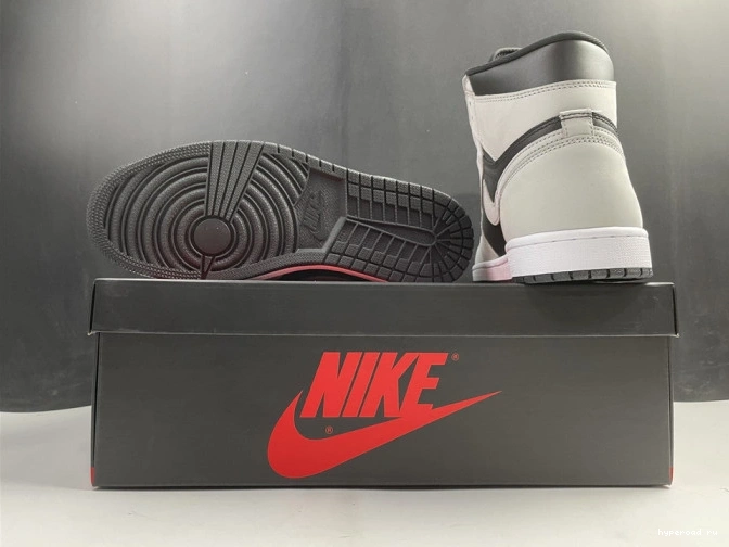 Air Smoke Jordan Grey High 1 Retro Black 555088-035 White Light 0825